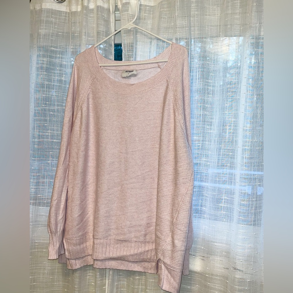 Old navy light pink sweater size XXL